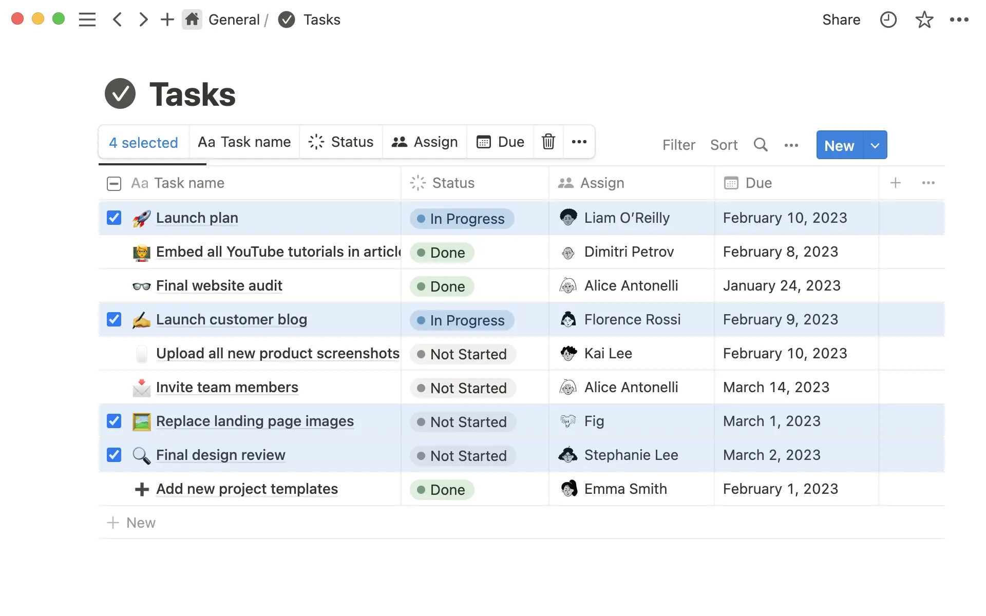 bulk edit database rows